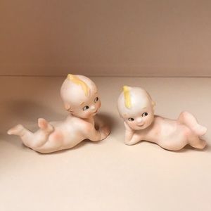 Pair of Vintage Bisque Kewpie Dolls‎